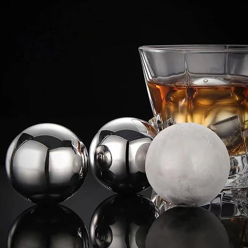 Stainless Steel Ice Cubes and Cooling Metal Ice Balls