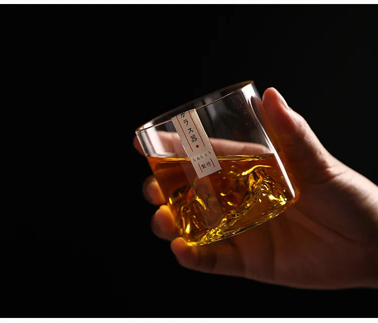 Japanese Whisky Glasses in a Wooden Gift Box