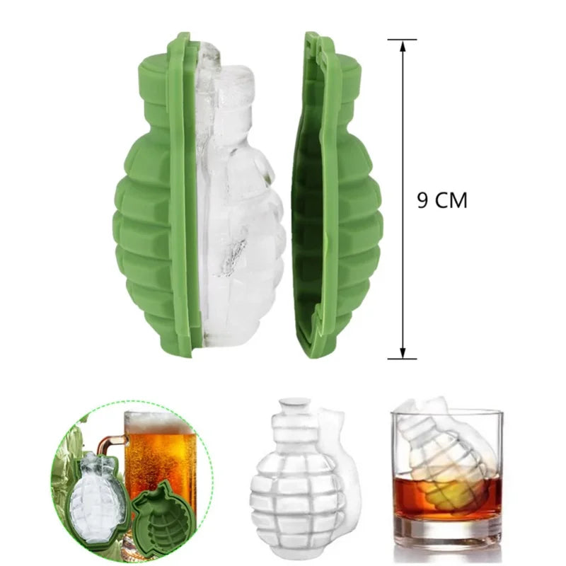 Gun, Grenade, Bullet Ice Cube Trays