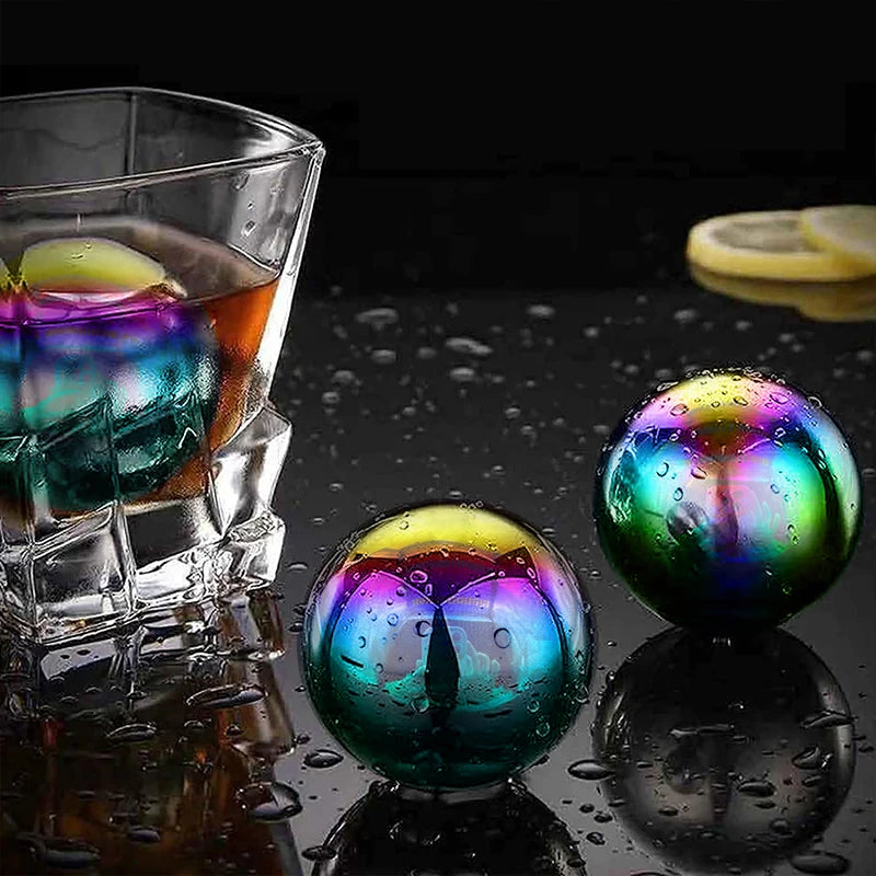 Stainless Steel Ice Cubes and Cooling Metal Ice Balls