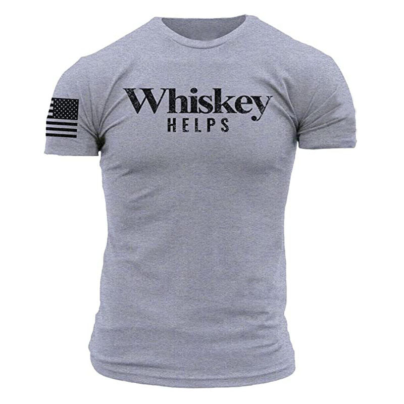 Flag and Whiskey T-Shirt