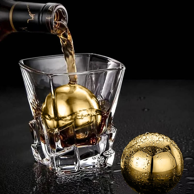 Stainless Steel Ice Cubes and Cooling Metal Ice Balls