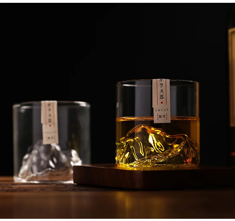 Japanese Whisky Glasses in a Wooden Gift Box