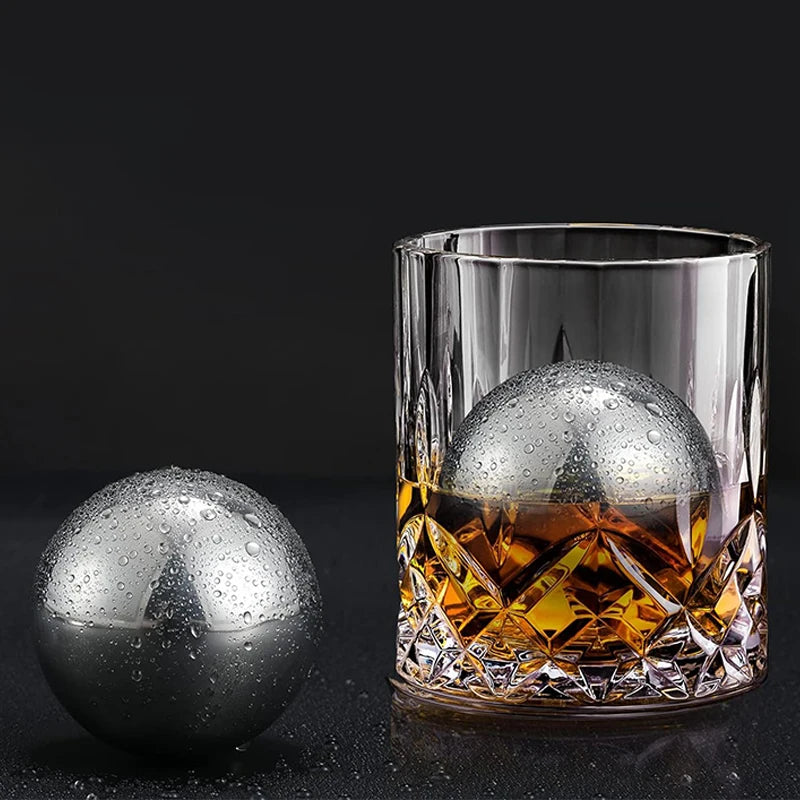 Stainless Steel Ice Cubes and Cooling Metal Ice Balls